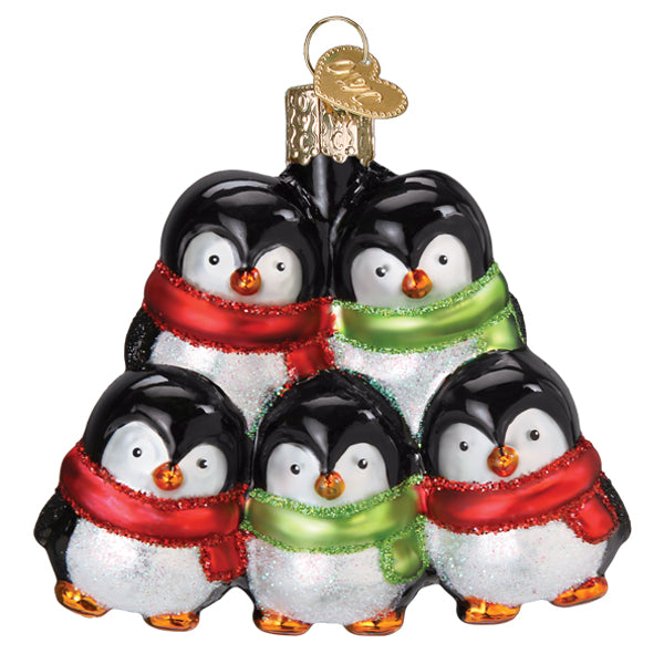 Pingvinfamilie ornament
